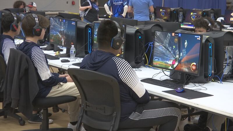 Students from across Michigan compete in an e-sports competition in Flint.