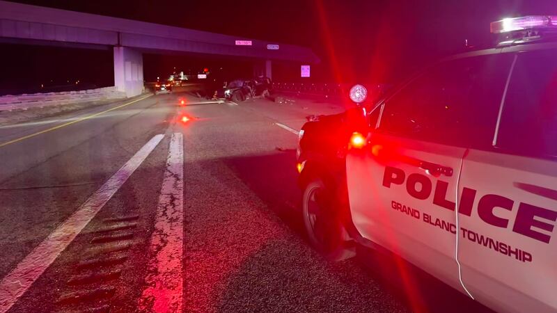 Three people were seriously injured after a crash on I-75 in Genesee County Friday morning.