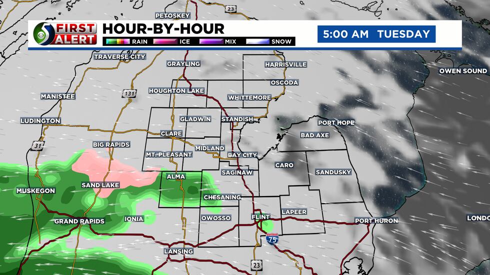 Showers will be isolated to start.