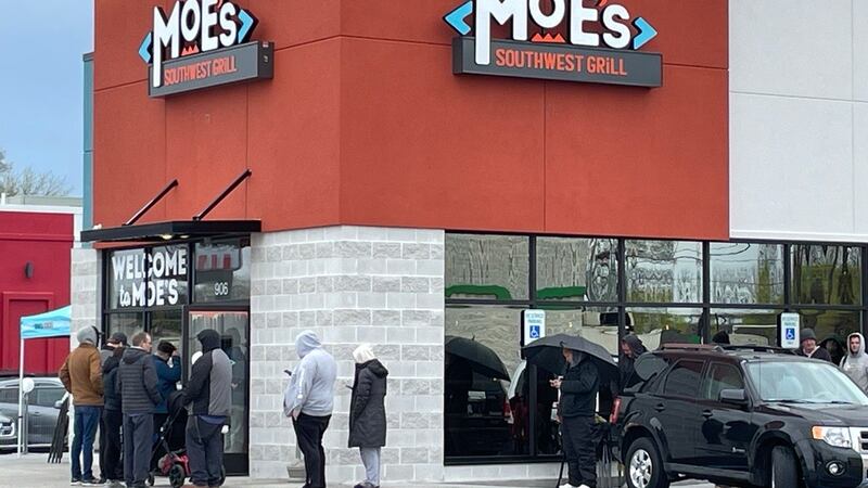 Moe's Southwest Grill held its grand opening in Bay City on Friday, April 21.