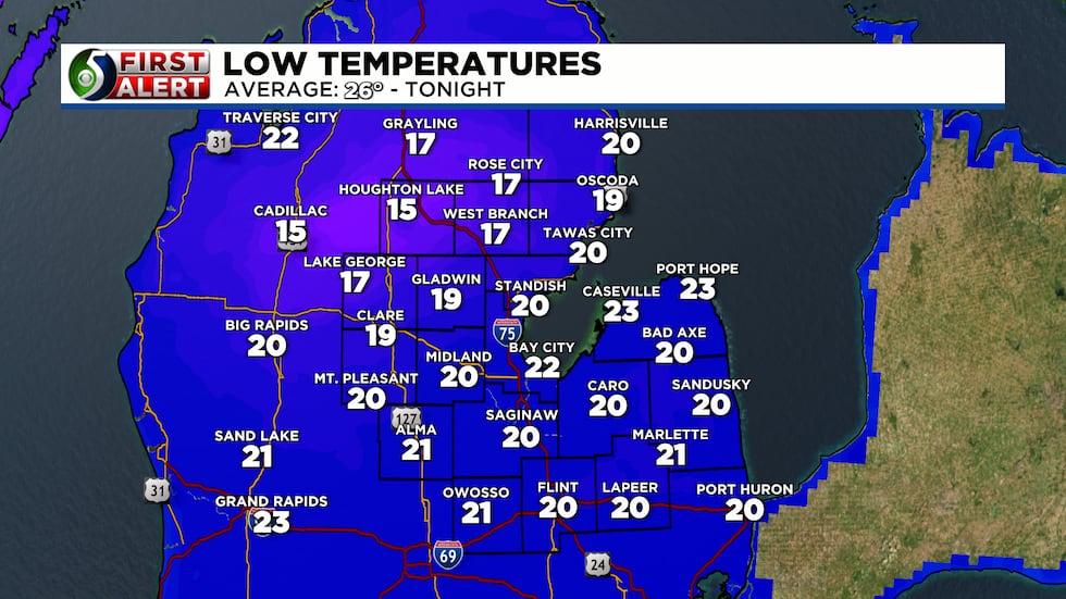 First Alert Weather | Tonight's Lows