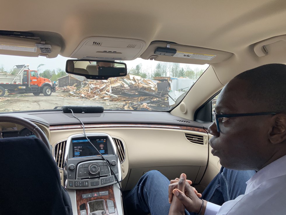 Lieutenant Governor Garlin Gilchrist II hosted a press conference on recovery efforts after...